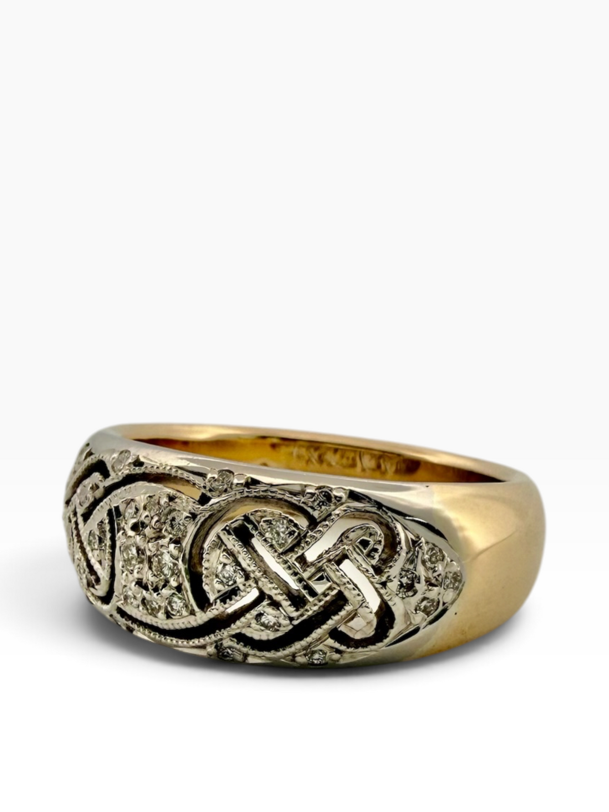 Diamond set dress ring
