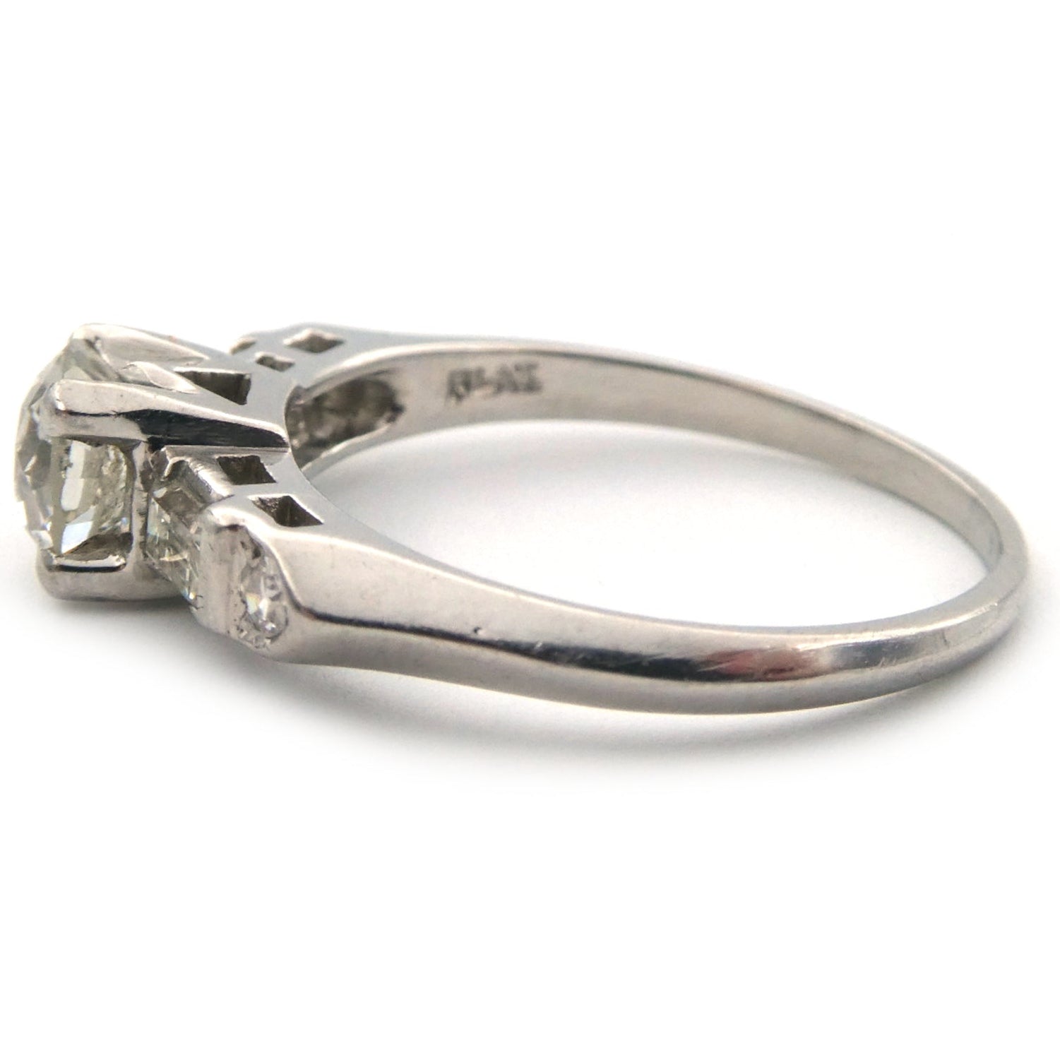 An Art Deco styled solitaire diamond ring