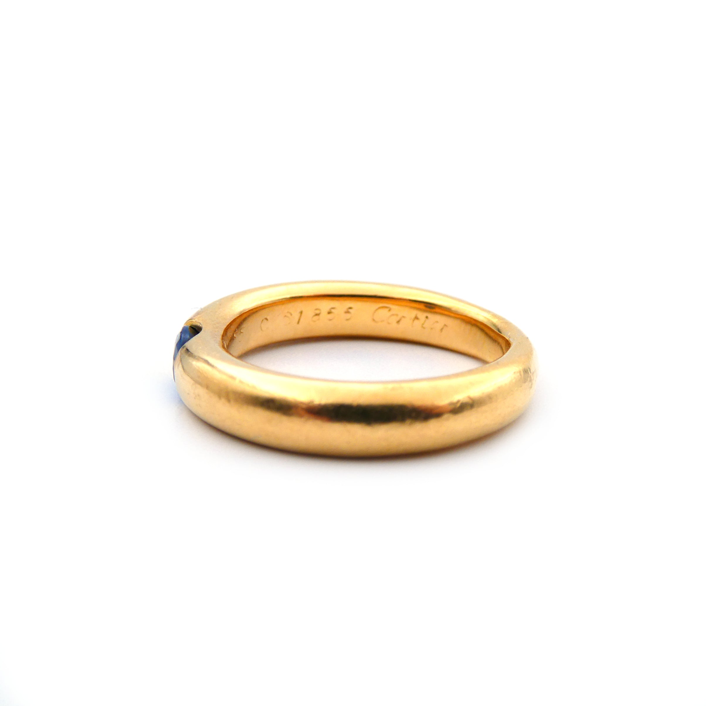 A Cartier Ellipse sapphire ring