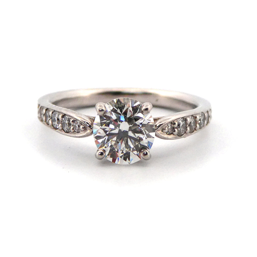 A Tiffany & Co Engagement and wedding ring set