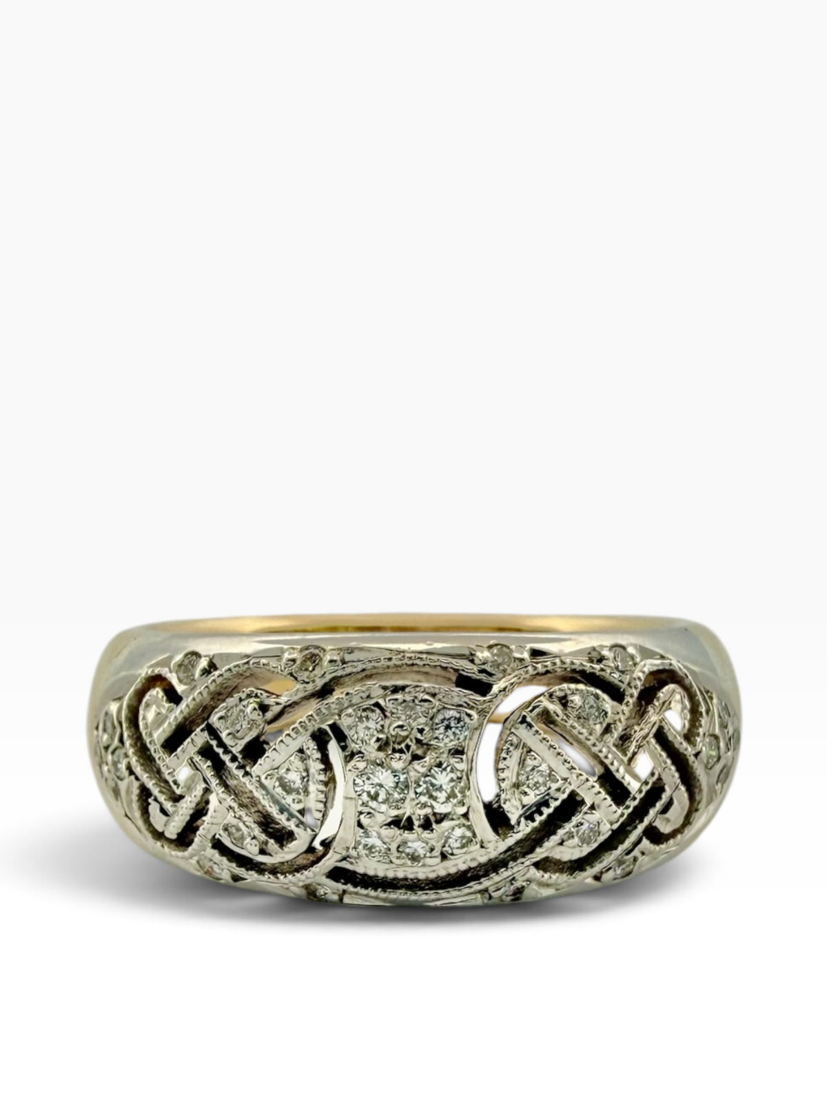 Diamond set dress ring