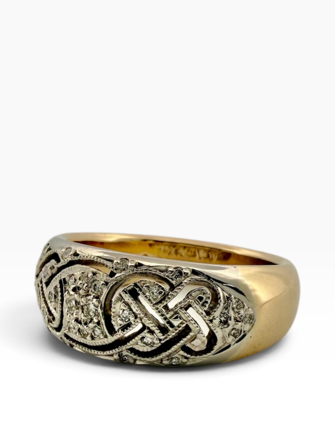 Diamond set dress ring