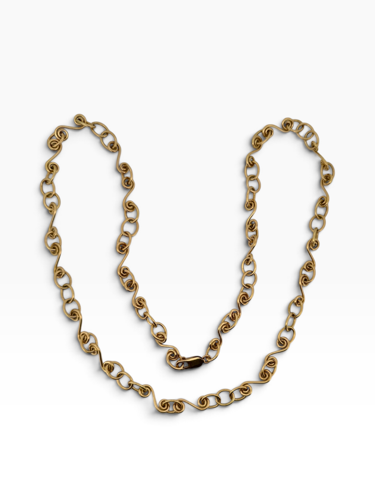 Handmade 18ct Gold Figure-Eight Link Necklace