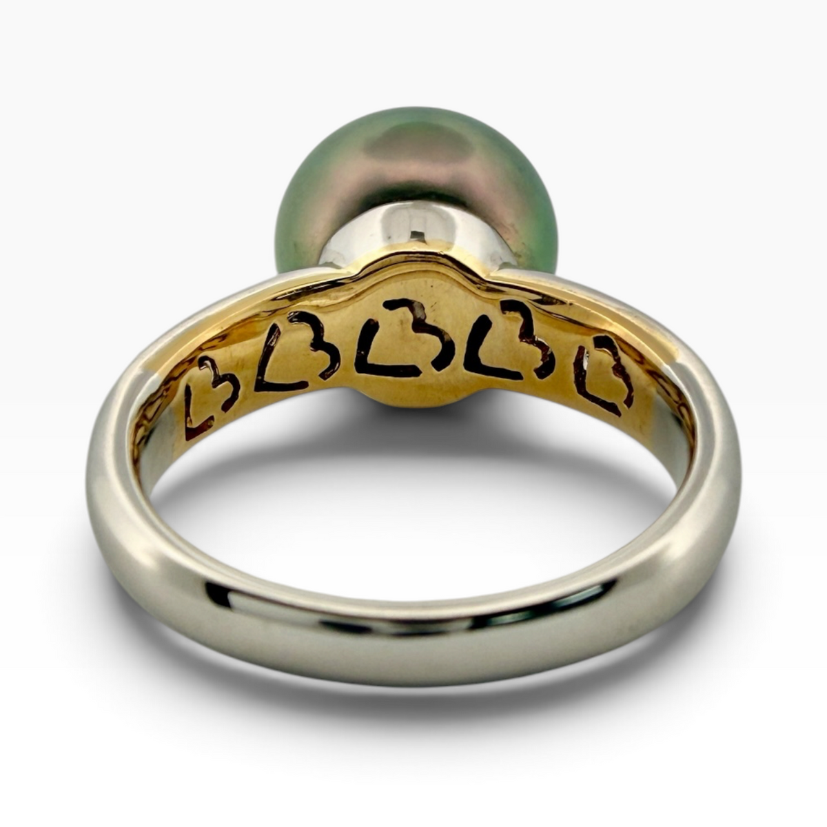 Black South Sea Pearl &amp; Diamond Dress Ring