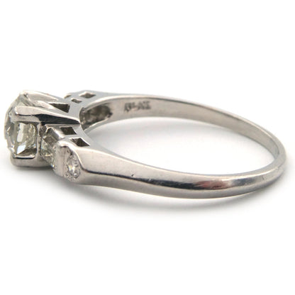 An Art Deco styled solitaire diamond ring