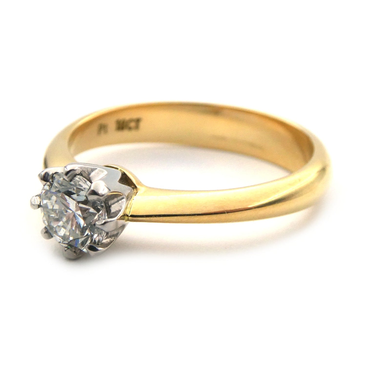 Diamond solitaire ring