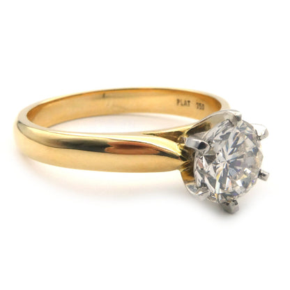 Diamond solitaire ring