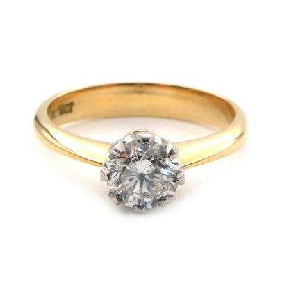Diamond solitaire ring