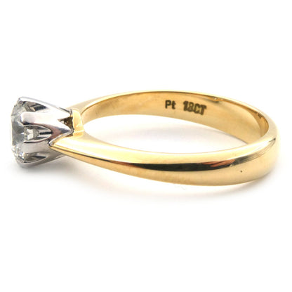 Diamond solitaire ring