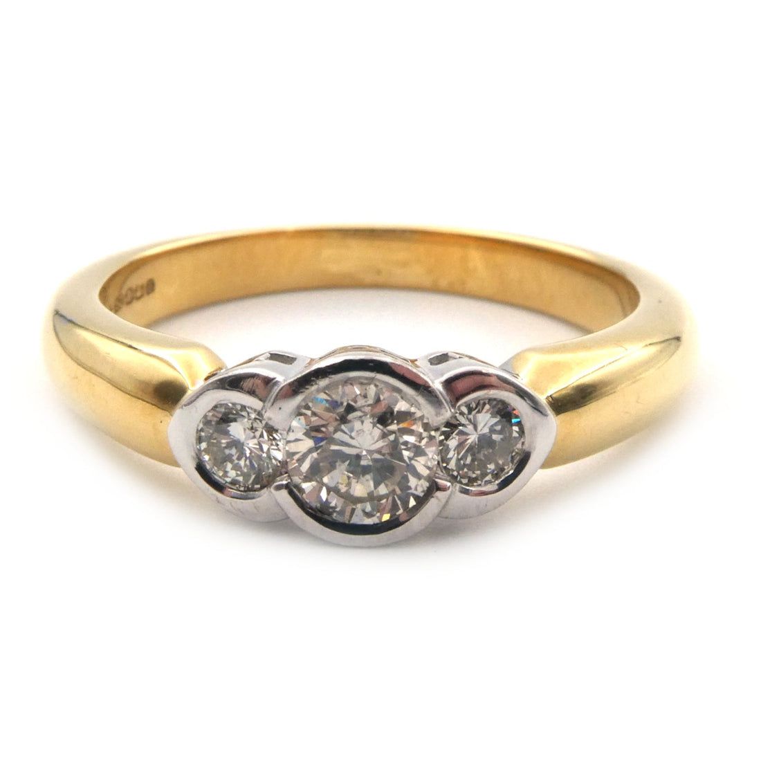 Diamond three stone ring
