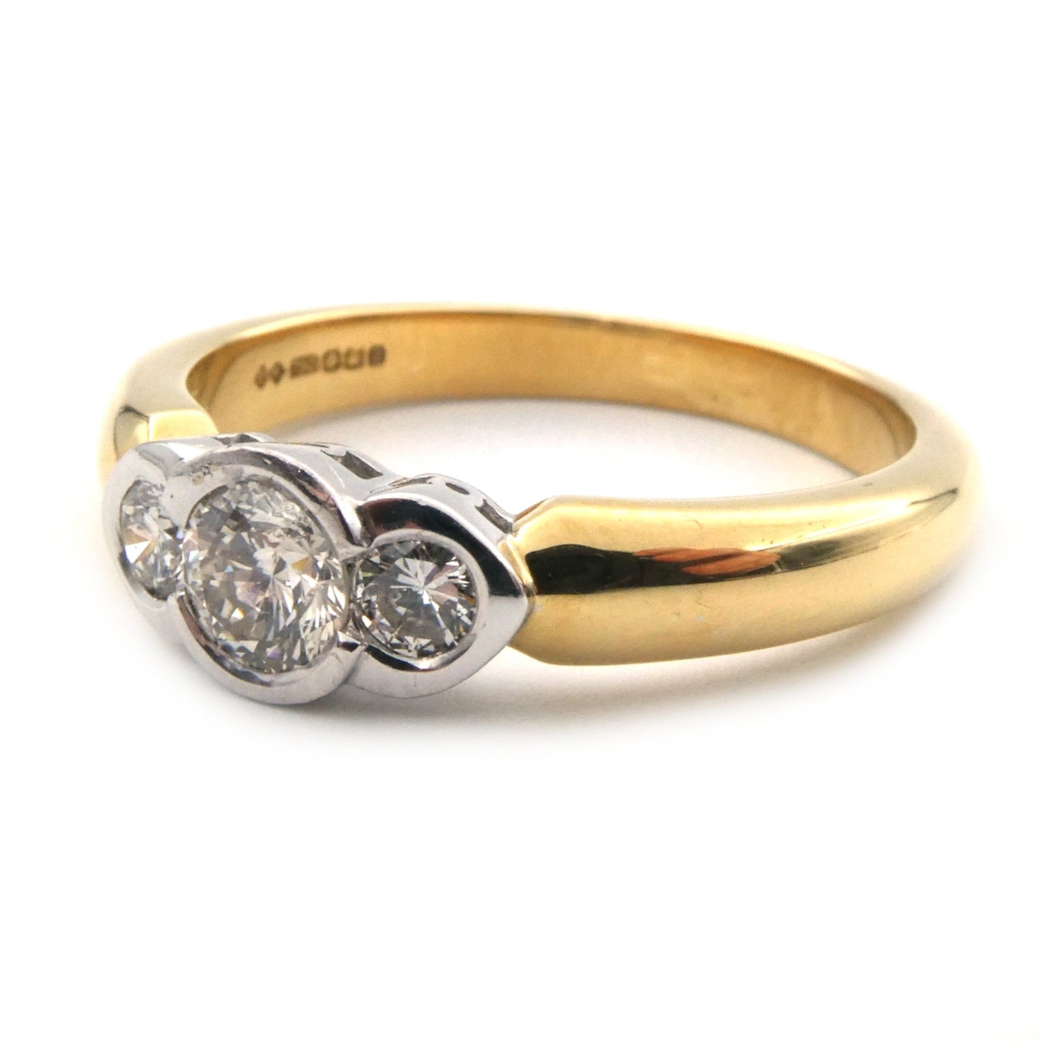 Diamond three stone ring