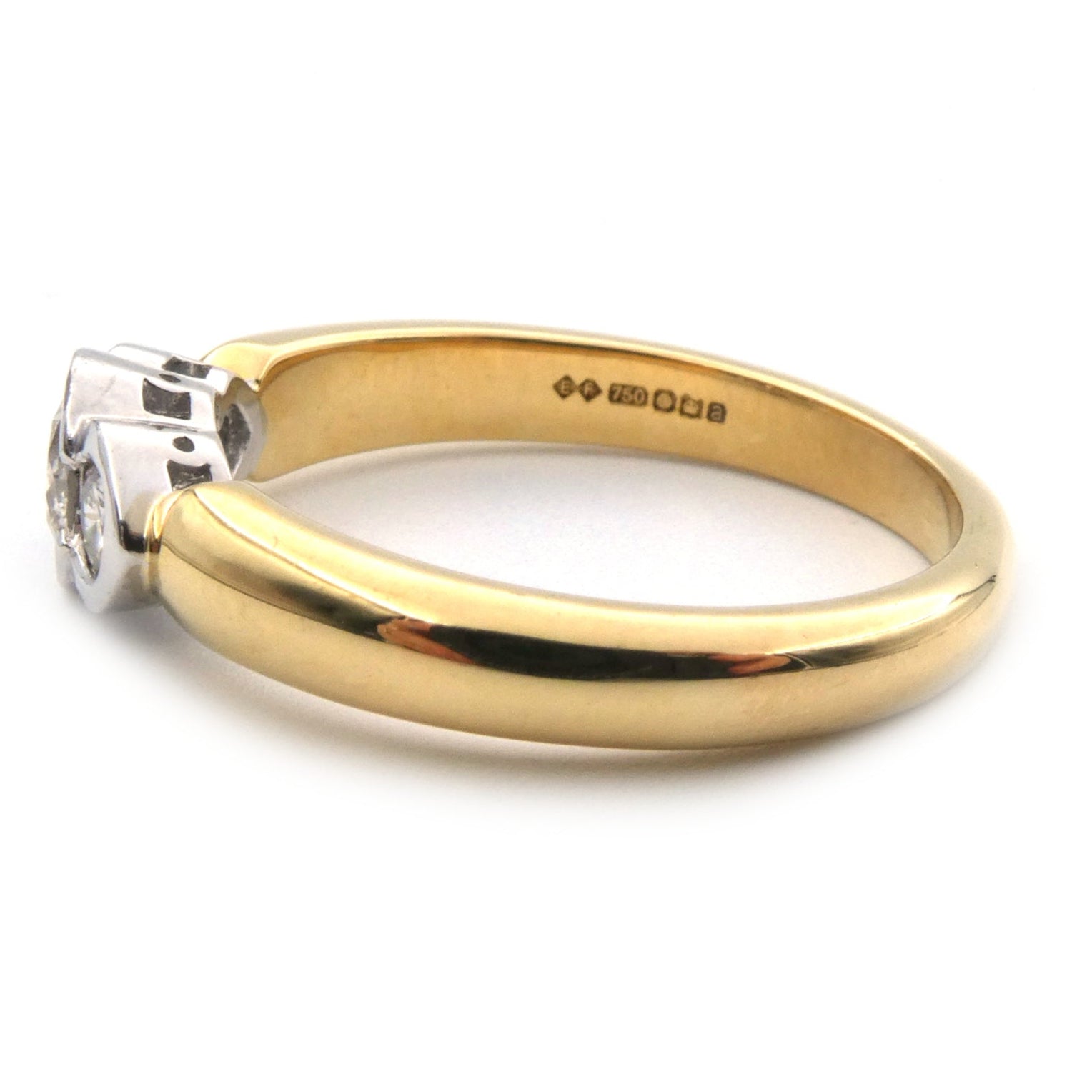 Diamond three stone ring