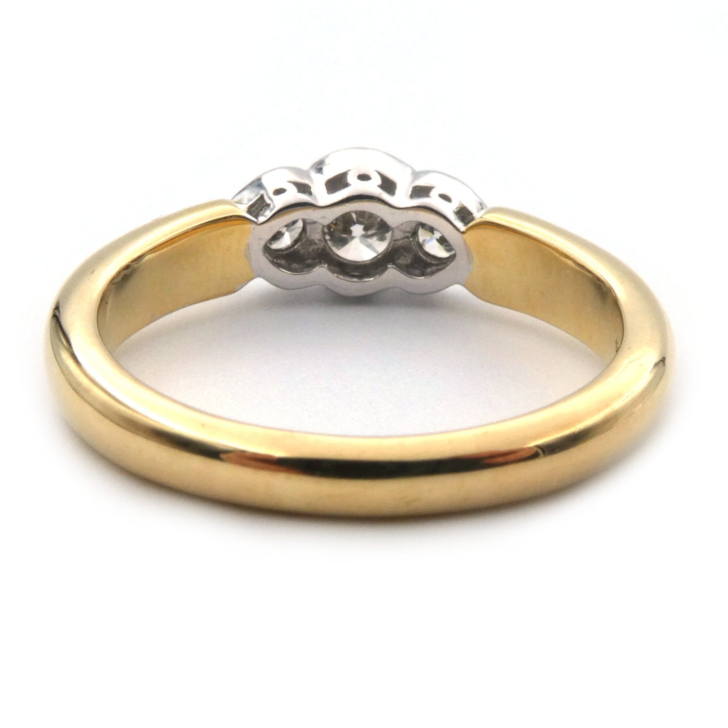 Diamond three stone ring