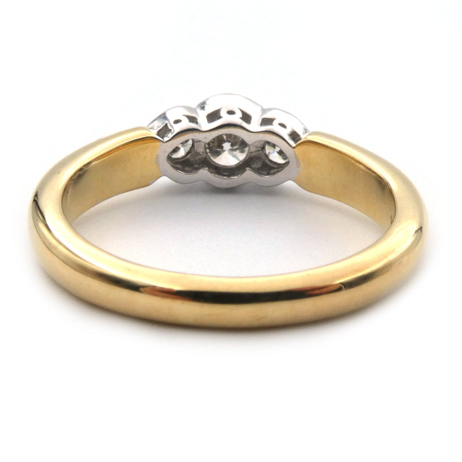 Diamond three stone ring