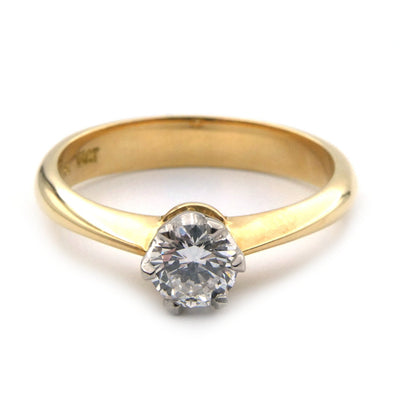 Diamond solitaire ring
