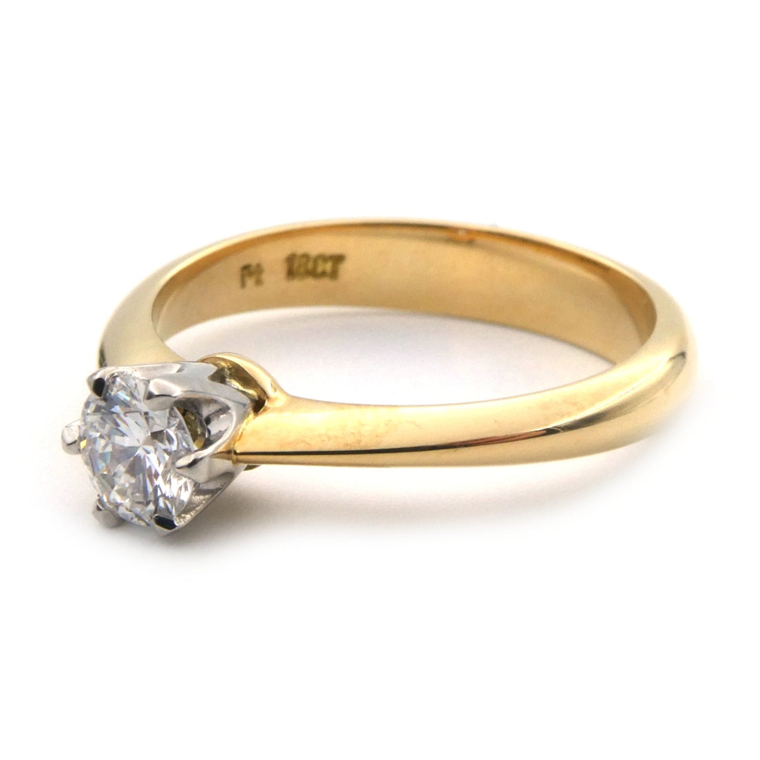 Diamond solitaire ring