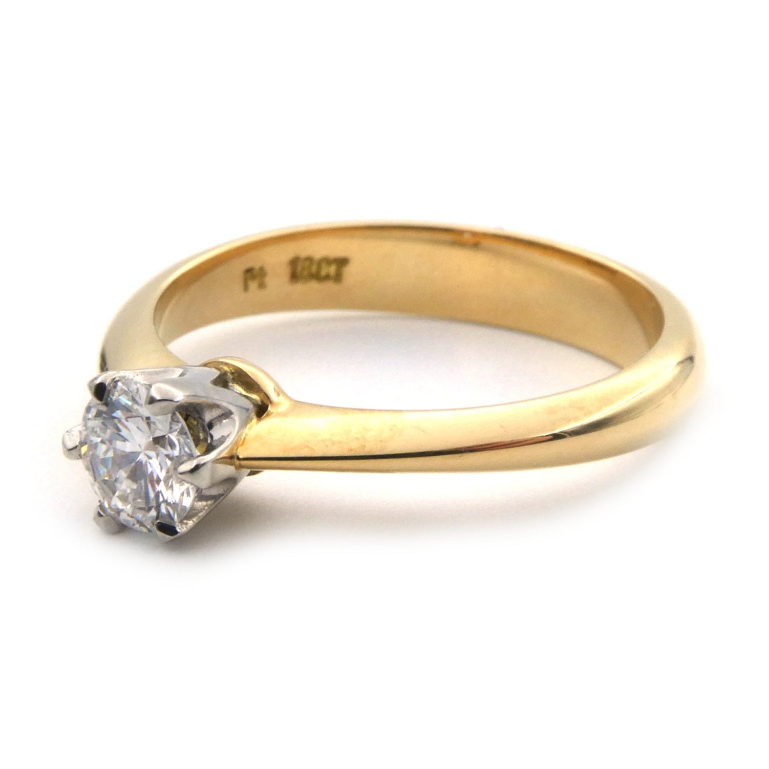 Diamond solitaire ring