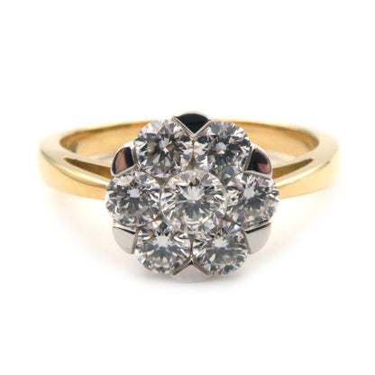 A Diamond cluster ring