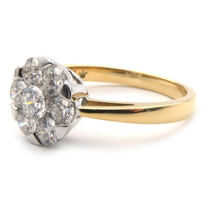 A Diamond cluster ring