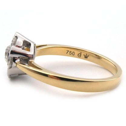 A Diamond cluster ring