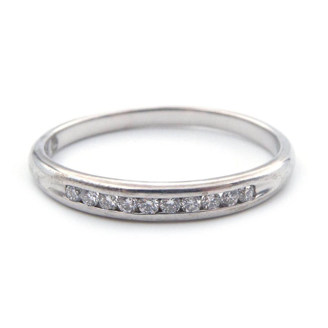 A diamond set wedding ring