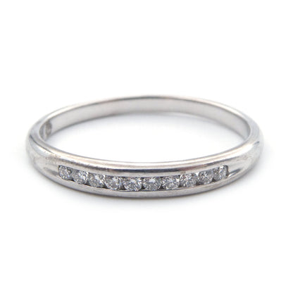 A diamond set wedding ring
