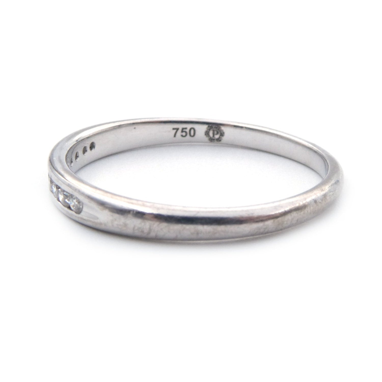 A diamond set wedding ring