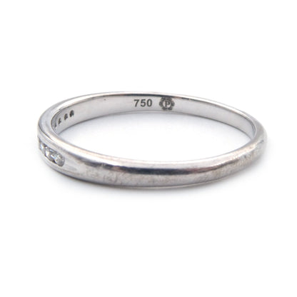 A diamond set wedding ring