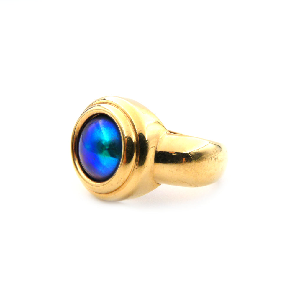 Paua pearl dress ring