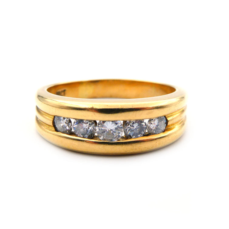 Five stone diamond ring