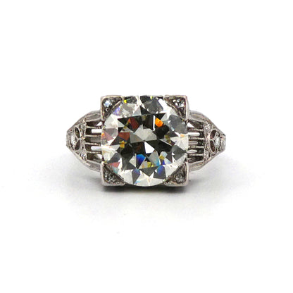 ART DECO SOLITAIRE DIAMOND RING